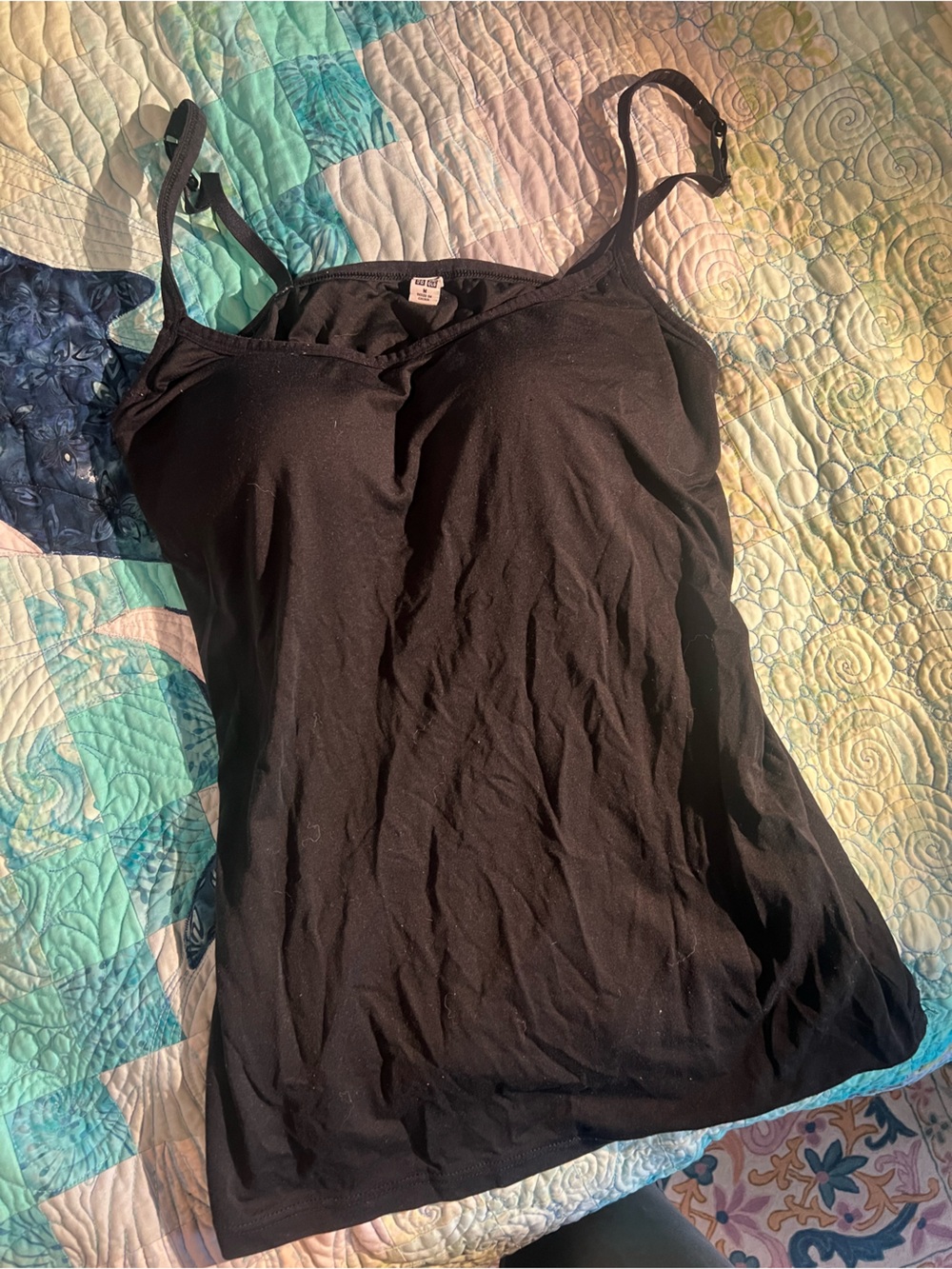 Uniqlo Black Women's Adjustable-Strap Cami